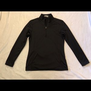 Black Athletic Pullover 1/4 Zip